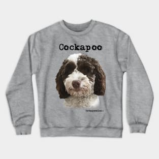 Brown and White Cockapoo / Spoodle and Doodle Dog Crewneck Sweatshirt